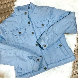 Nike | Women’s Light Blue Semi-Crop Jacket Coat